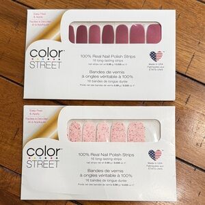 Color Street Pink Warrior and How You Dune? Real Nail Polish Strips NEW
